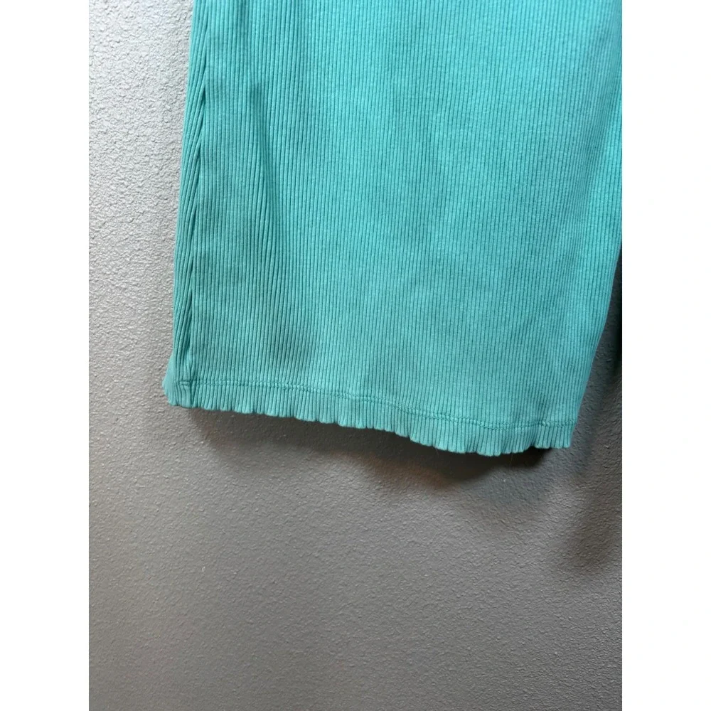 Limited‎ Too Girls XL Mint Green Ribbed Wide Leg Flare Lounge Pants Drawstring